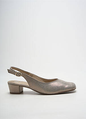 Escarpins cubain talon plat jusqu'à 3cm or DORKING femme