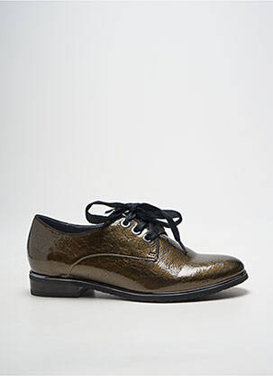 Derbies effet froissé talon plat jusqu'à 3cm marron FUGITIVE BY FRANCESCO ROSSI femme
