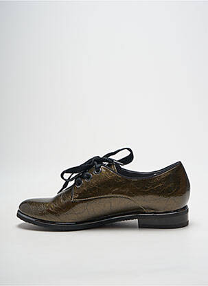 Derbies effet froissé talon plat jusqu'à 3cm marron FUGITIVE BY FRANCESCO ROSSI femme