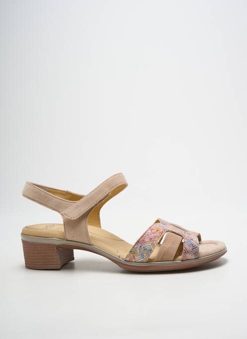 Sandales/nu pieds bout ouvert talon de 4 à 6cm beige ARA femme