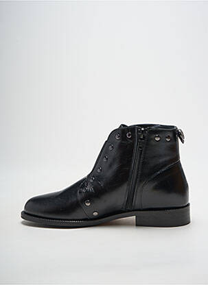 Bottines/boots tissage satiné talon plat jusqu'à 3cm noir MAROLI femme