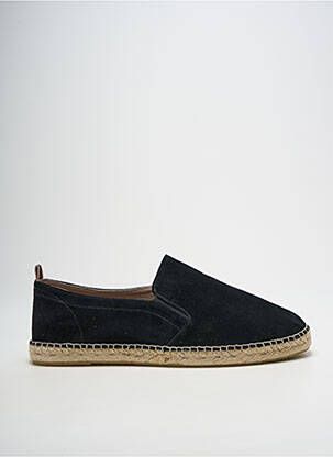 Espadrilles nubuck bout rond noir LA MAISON DE L'ESPADRILLE homme