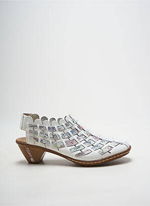 Sandales/nu pieds talon de 4 à 6cm blanc RIEKER femme