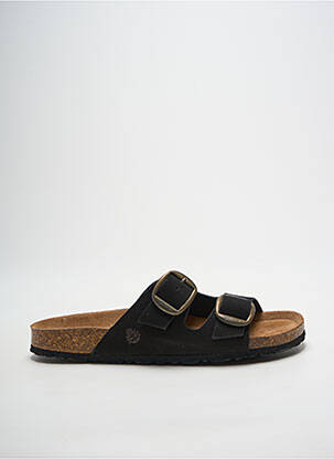Mules/sabots fermeture boucle(s) talon plat jusqu'à 3cm noir YOKONO femme