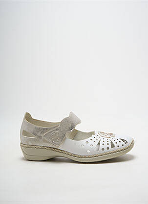 Ballerines blanc RIEKER femme