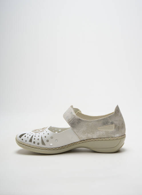 Ballerines blanc RIEKER femme