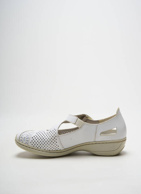 Ballerines blanc RIEKER femme