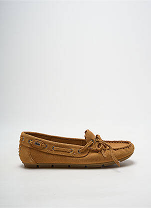 Chaussures bâteau bout rond talon plat jusqu'à 3cm marron TBS femme