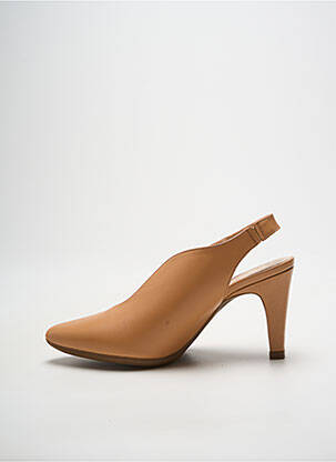 Escarpins type de semelle amortissante talon de 7 à 9cm beige WONDERS femme