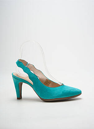 Escarpins nubuck talon de 7 à 9cm bleu WONDERS femme