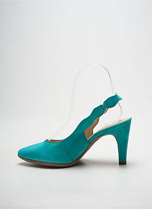 Escarpins nubuck talon de 7 à 9cm bleu WONDERS femme