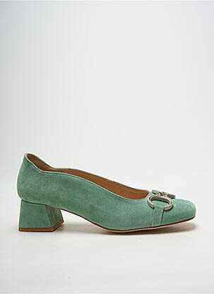 Escarpins nubuck talon de 4 à 6cm vert MLV femme