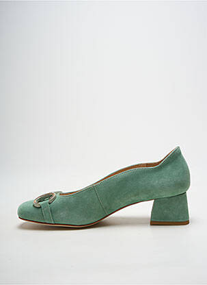 Escarpins nubuck talon de 4 à 6cm vert MLV femme