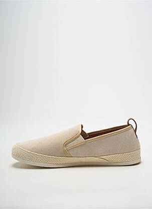Slip ons bout rond bout rond beige VERBENAS homme