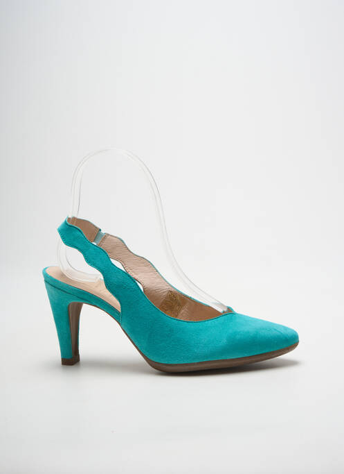 Escarpins nubuck talon de 7 à 9cm bleu WONDERS femme