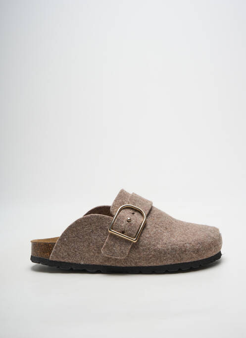 Mules/sabots voute plantaire talon plat jusqu'à 3cm beige LA MAISON DE L'ESPADRILLE femme