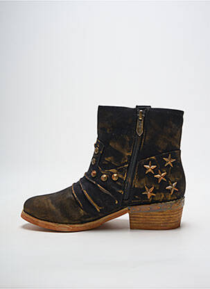 Bottines/boots cubain talon de 4 à 6cm noir LES P'TITES BOMBES femme
