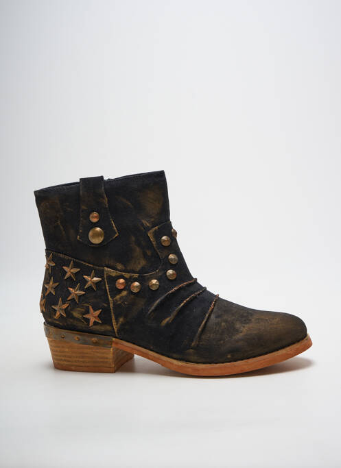 Bottines/boots cubain talon de 4 à 6cm noir LES P'TITES BOMBES femme