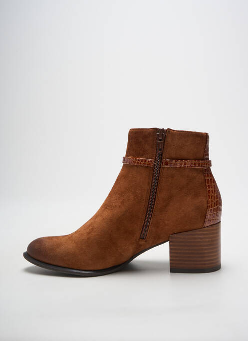 Bottines/boots bout pointu talon de 4 à 6cm marron FUGITIVE BY FRANCESCO ROSSI femme