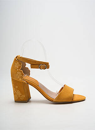 Sandales/nu pieds fermeture bride(s) talon de 7 à 9cm jaune TAMARIS femme