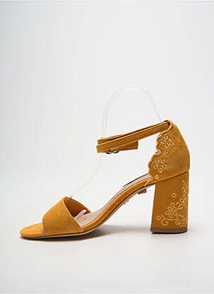 Sandales/nu pieds fermeture bride(s) talon de 7 à 9cm jaune TAMARIS femme