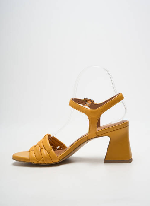 Sandales/nu pieds fermeture bride(s) talon de 7 à 9cm jaune TAMARIS femme