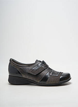 Chaussures de confort matière lisse talon plat jusqu'à 3cm noir PEDI GIRL femme