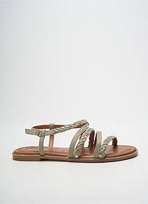 Sandales/nu pieds chiquet talon plat jusqu'à 3cm vert TAMARIS femme