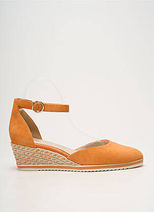 Espadrilles talon compensé talon de 4 à 6cm orange TAMARIS femme