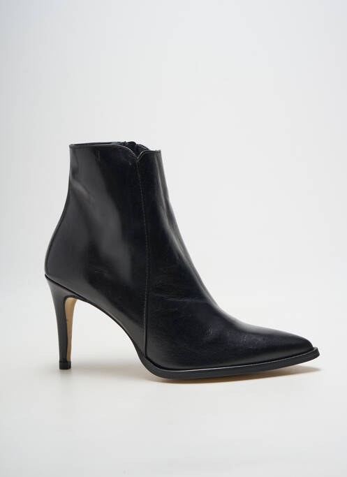 Bottines/boots matière lisse talon de 7 à 9cm noir MAROLI femme