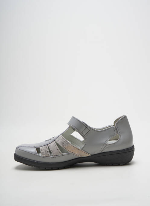 Chaussures de confort voute plantaire talon plat jusqu'à 3cm gris BOISSY femme