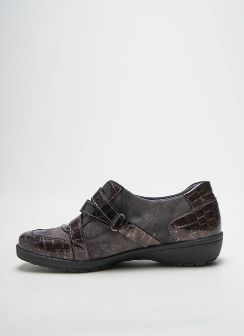 Chaussures de confort voute plantaire talon plat jusqu'à 3cm gris BOISSY femme