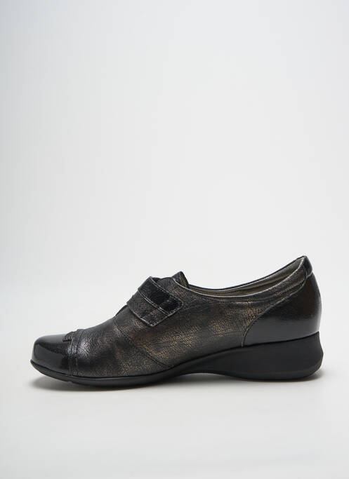 Chaussures de confort matière lisse talon plat jusqu'à 3cm noir PEDI GIRL femme