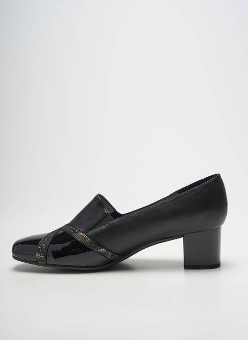 Escarpins matière lisse talon de 4 à 6cm noir PEDI GIRL femme