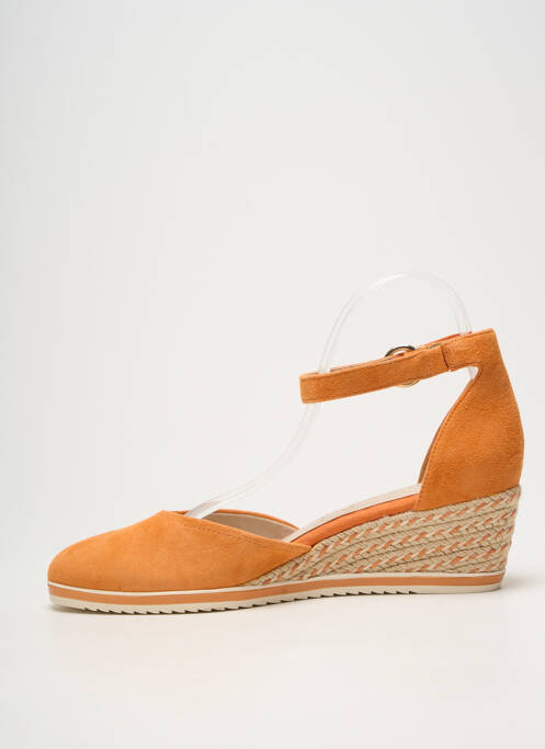Espadrilles talon compensé talon de 4 à 6cm orange TAMARIS femme