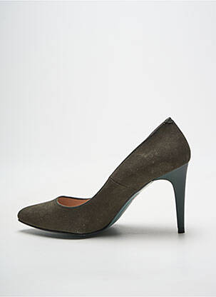 Escarpins bout pointu talon de 7 à 9cm vert GIULIA femme