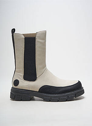 Bottines/Boots beige RIEKER femme