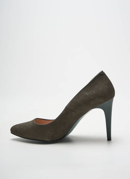 Escarpins bout pointu talon de 7 à 9cm vert GIULIA femme