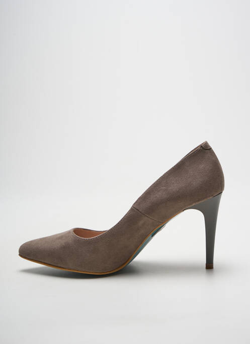 Escarpins bout pointu talon de 7 à 9cm marron GIULIA femme