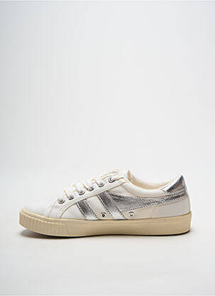 Baskets bout rond talon plat jusqu'à 3cm argent GOLA femme