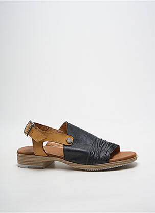 Sandales/nu pieds matière lisse talon plat jusqu'à 3cm noir PAULA URBAN femme