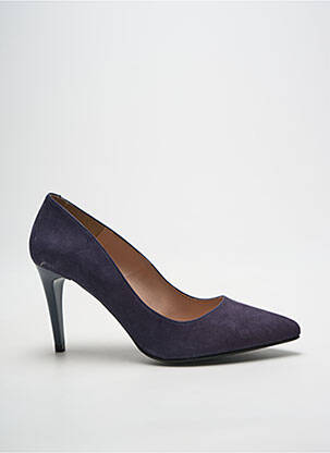 Escarpins bout pointu talon de 7 à 9cm bleu GIULIA femme