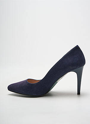 Escarpins bout pointu talon de 7 à 9cm bleu GIULIA femme