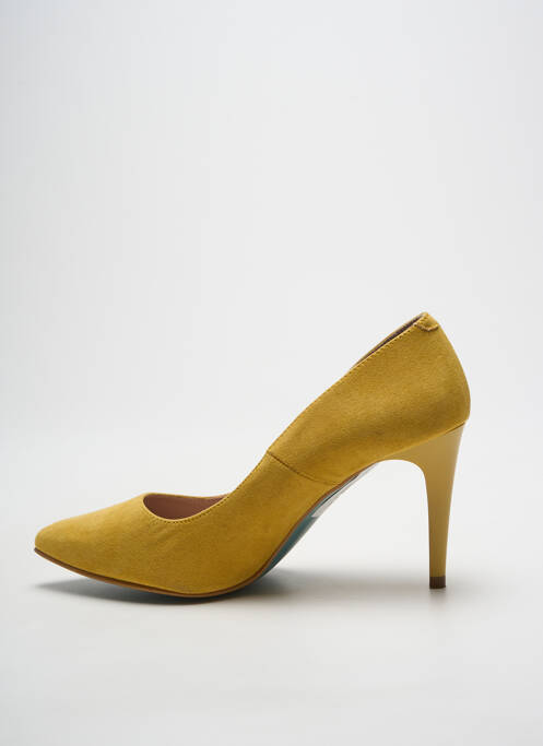 Escarpins bout pointu talon de 7 à 9cm jaune GIULIA femme