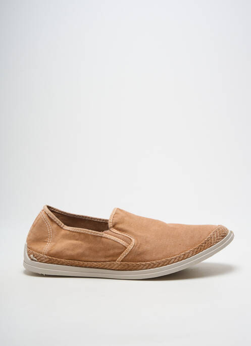 Espadrilles semelle amovible bout rond marron COTEMER homme