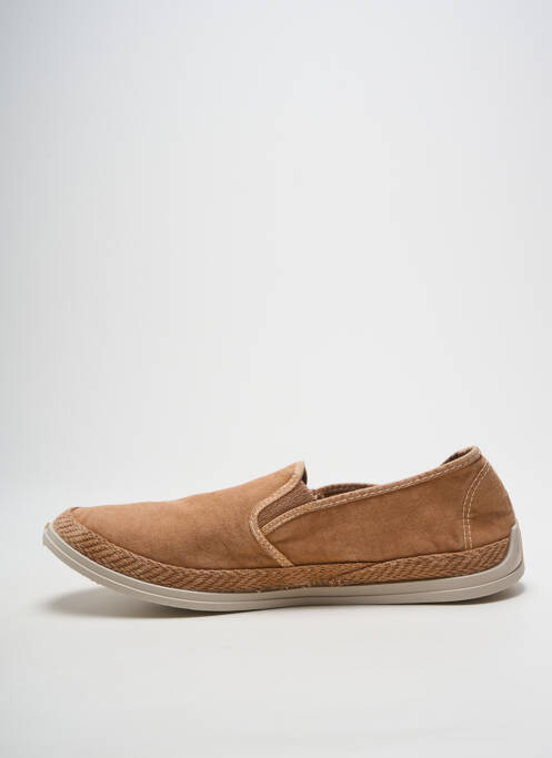 Espadrilles semelle amovible bout rond marron COTEMER homme