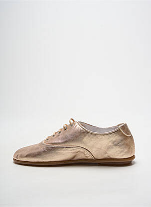 Derbies matière lisse talon plat jusqu'à 3cm or PATAUGAS femme