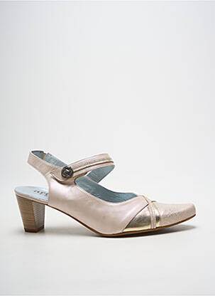 Escarpins cubain talon de 7 à 9cm or ARTIKA SOFT femme