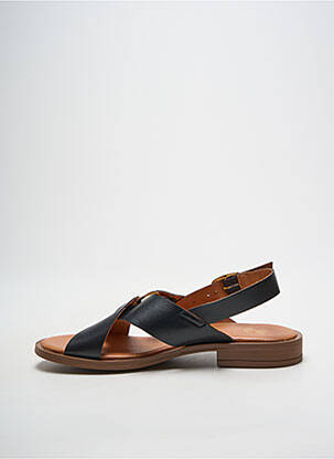 Sandales/nu pieds matière lisse talon plat jusqu'à 3cm noir WE DO femme