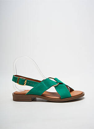 Sandales/nu pieds chiquet talon plat jusqu'à 3cm vert WE DO femme